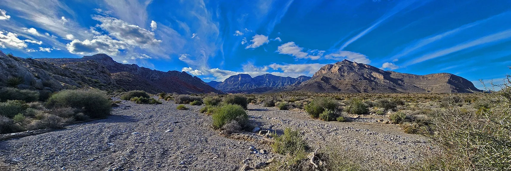 Larger View Back Up Brownstone Basin. | Gray Cap Ridge / Brownstone Basin Loop | La Madre Mountains Wilderness, Nevada