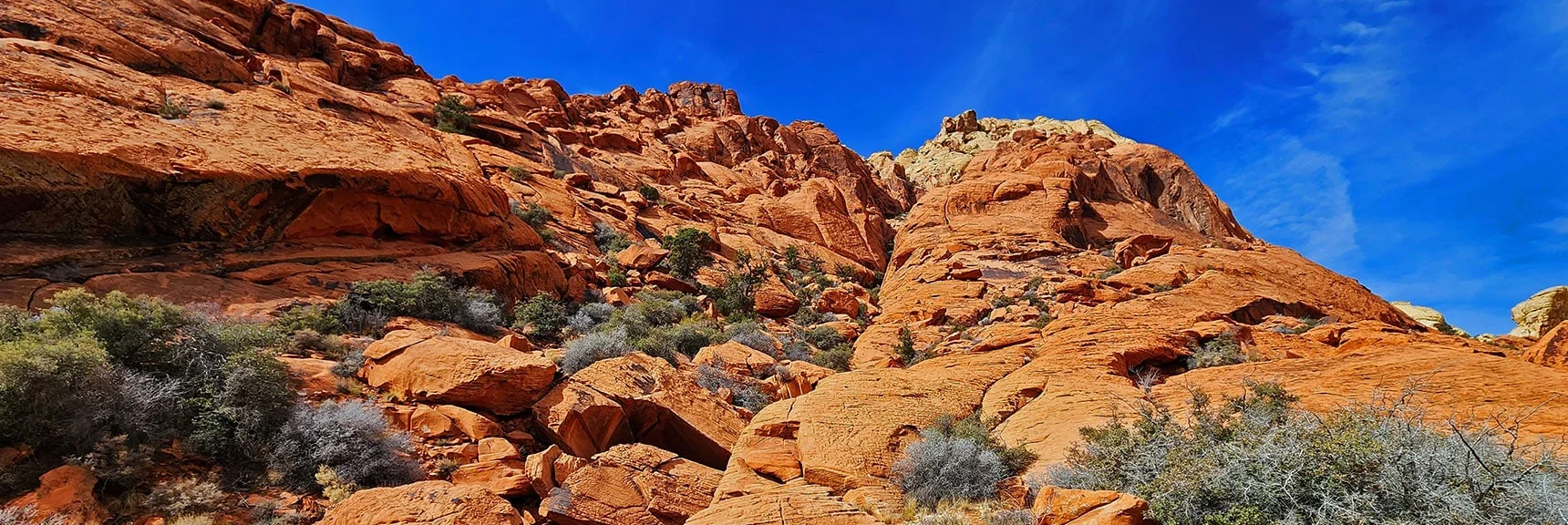 Begin Ascending Lucifer's Ladder. Steep But Steady Incline at First. | Red Cap Peak Summit | Red Rock Canyon NCA, Nevada