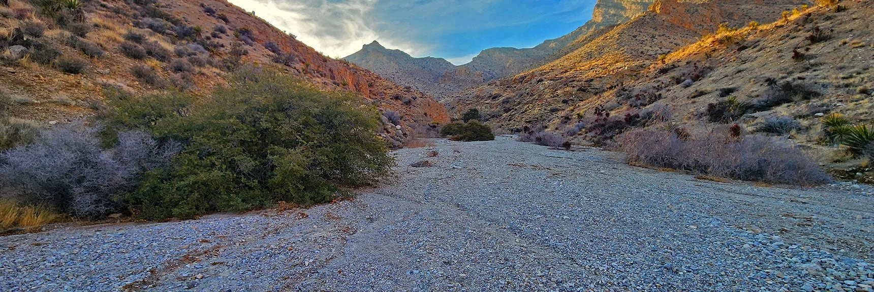 In Gateway Canyon Turn Right (This View is Back Up to the Left). | Red Cap Peak Summit | Red Rock Canyon NCA, Nevada