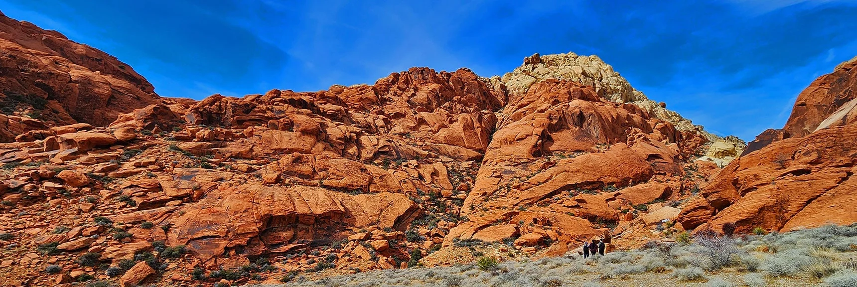 Ascend Above Ash Spring, Then Cross Lower Ash Canyon to Ascent Slot Base | Red Cap Peak Summit | Red Rock Canyon NCA, Nevada