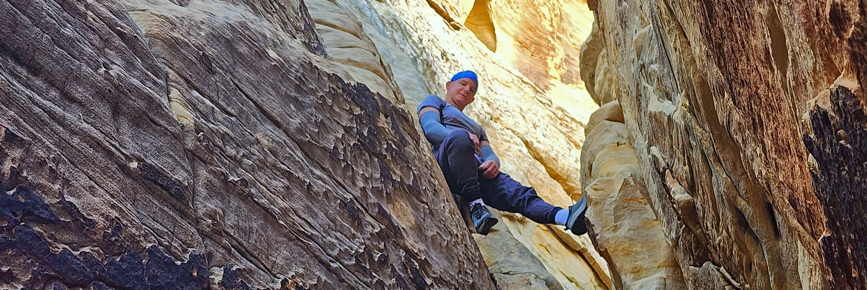 Mountain Goat Glen Easily Ascends the Longest Steep Stretch. I Needed Webbing! | Red Cap Peak Summit | Red Rock Canyon NCA, Nevada