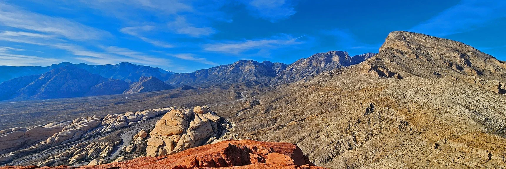 La Madre Ridgeline to Wilson Ridge & Rainbow Mts. | Red Cap Peak Summit | Red Rock Canyon NCA, Nevada
