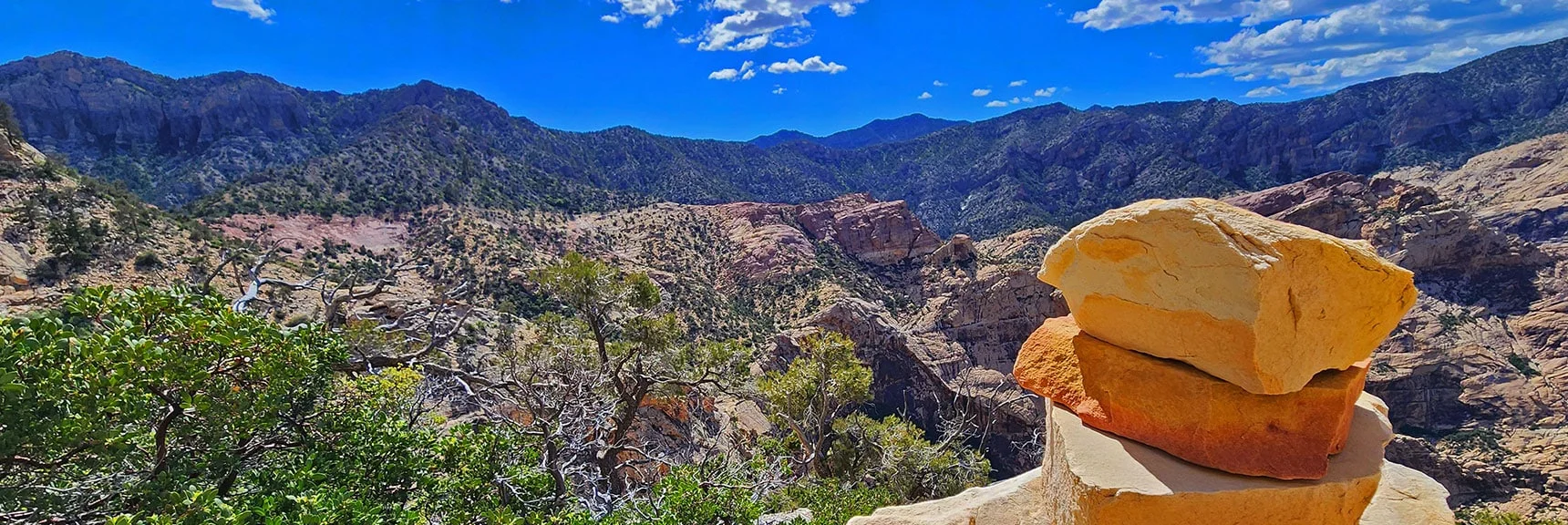 Cairns Along the Way Help, But May Be Missing When Needed. | Rainbow Mt via Pine Creek & Oak Creek Canyons, Nevada