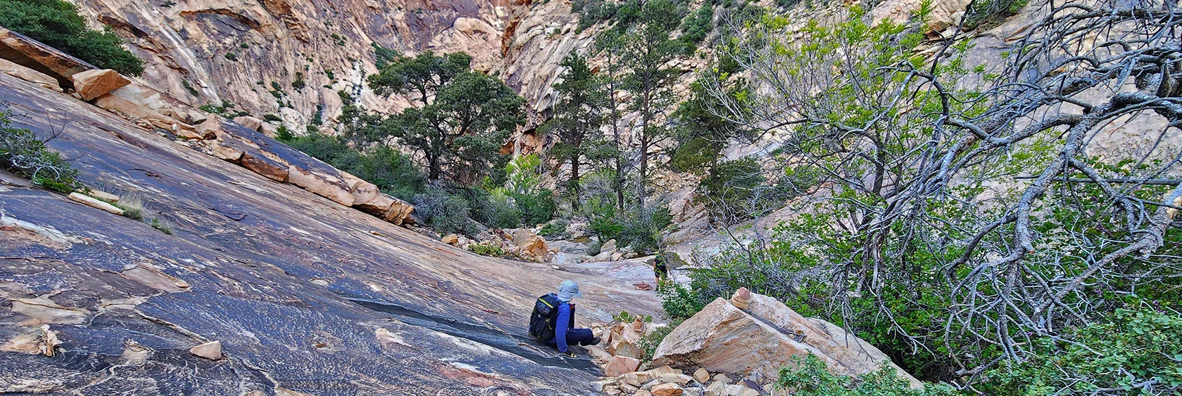 Approaching Upper Oak Creek Canyon. | Rainbow Mt via Pine Creek & Oak Creek Canyons, Nevada