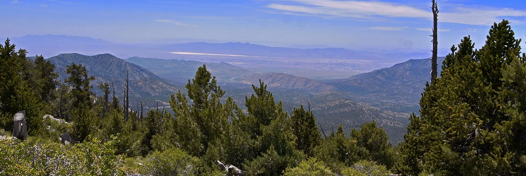 View West Toward Pahrump from Just Below the Summit. | Bonanza Peak from Cold Creek | Mt. Charleston Wilderness | Spring Mountains, Nevada