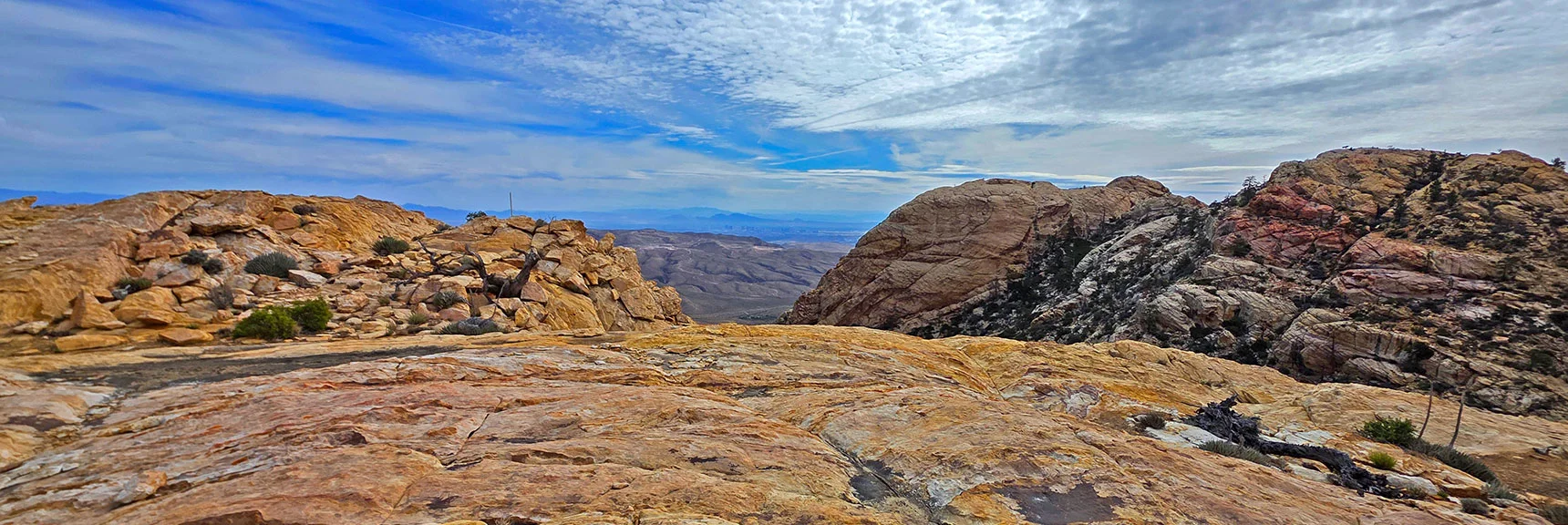 Follow Left Split in Cairns Leading Toward North Side of Hidden Peak | Monument Peak Summit | Rainbow Mountain Wilderness, Nevada