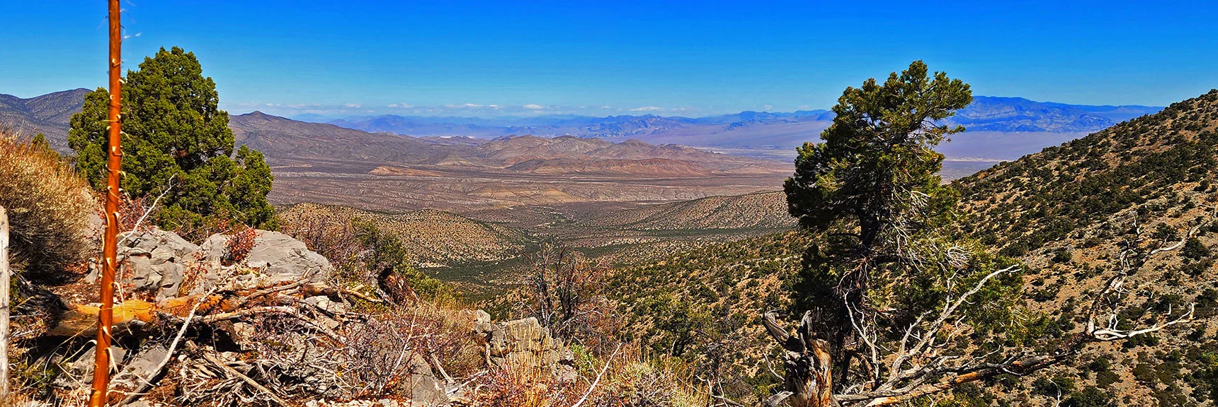 Higher on Approach Ridgeline, Now Navigating Limestone Formations | La Madre Ridgeline Grand Crossing | La Madre Mountains Wilderness and Red Rock Canyon NCA, Nevada