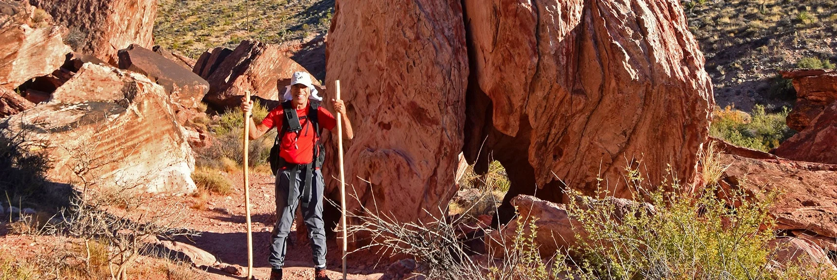 Don't Miss the Beautiful Sandstone Sculptures Around South Calico Hills | Calico Tanks from Guardian Angel Pass | Red Rock Canyon NCA, Nevada