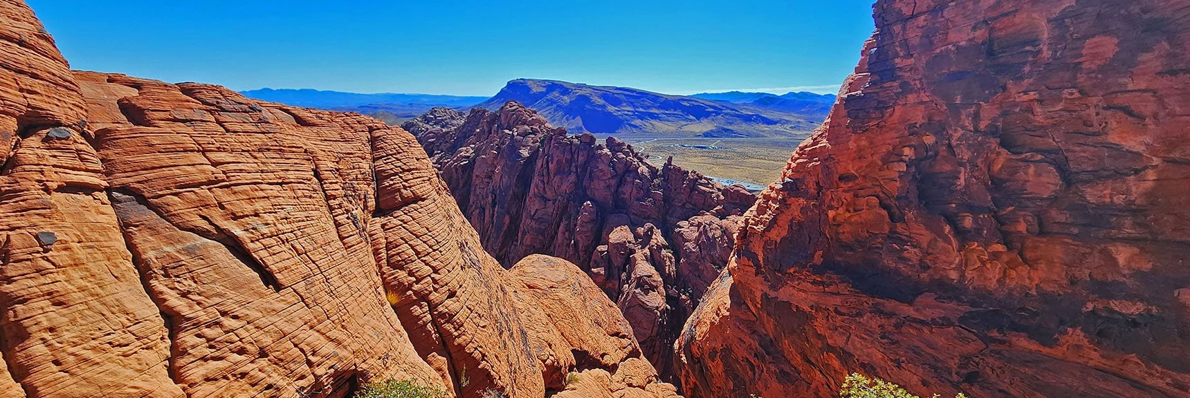 View Across Calico Hills Toward Blue Diamond Hill to the South | Calico Tanks from Guardian Angel Pass | Red Rock Canyon NCA, Nevada