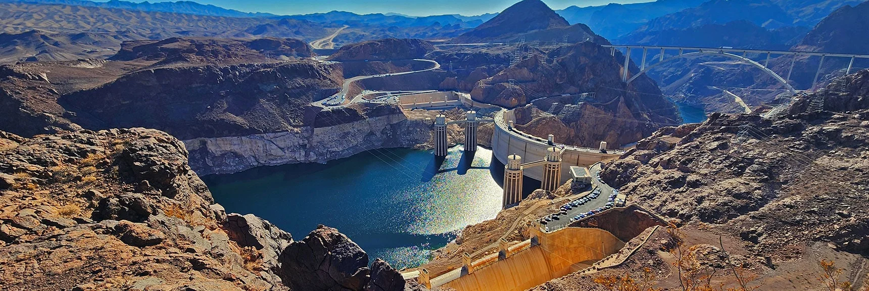 Spectacular Birdseye View of Lake Mead and the Hoover Dam! | Promontory Point | Hoover Dam Area | Lake Mead NRA, Nevada