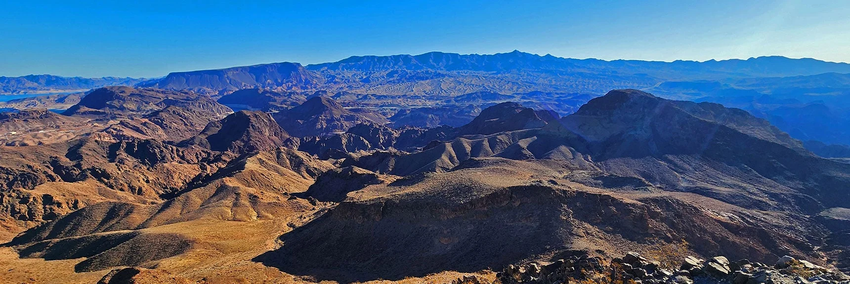 Goldstrike Mt., Hoover Peak, Horizon: Arizona Black Mountains - Mt. Wilson High Point | Black Canyon Overlook Loop | Lake Mead NRA, Nevada