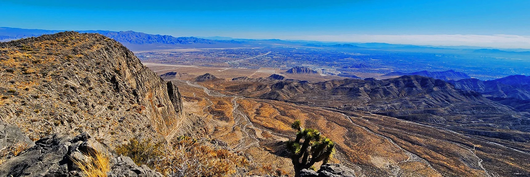 Vegas Valley View from North Summit | Harris Springs Canyon Ridgeline | La Madre Mountains Wilderness, Nevada