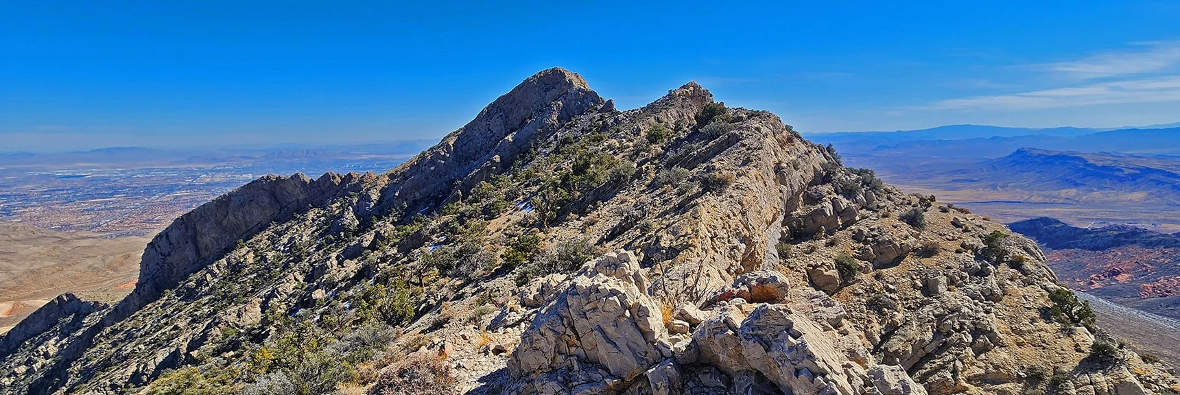View Across Damsel Summit Saddle Toward Mid High Point & SE Summit | Damsel Peak End-To-End | Brownstone Basin, Nevada