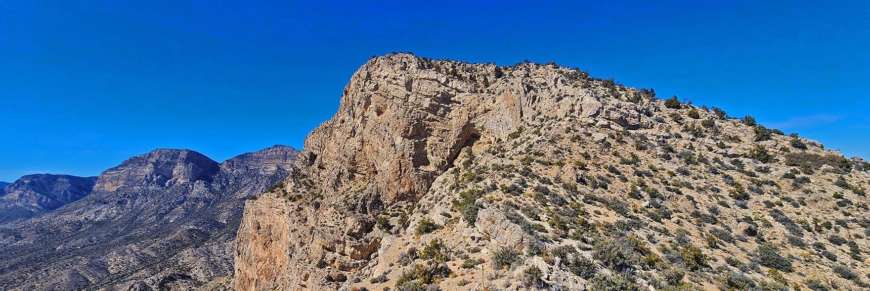 Begin NW Summit Ascent Along Ridge & Faint Trail | Damsel Peak End-To-End | Brownstone Basin, Nevada