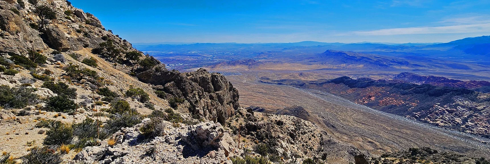 View Back Toward SE Summit and Tricky Slope. Brownstone Basin Beyond. | Damsel Peak End-To-End | Brownstone Basin, Nevada