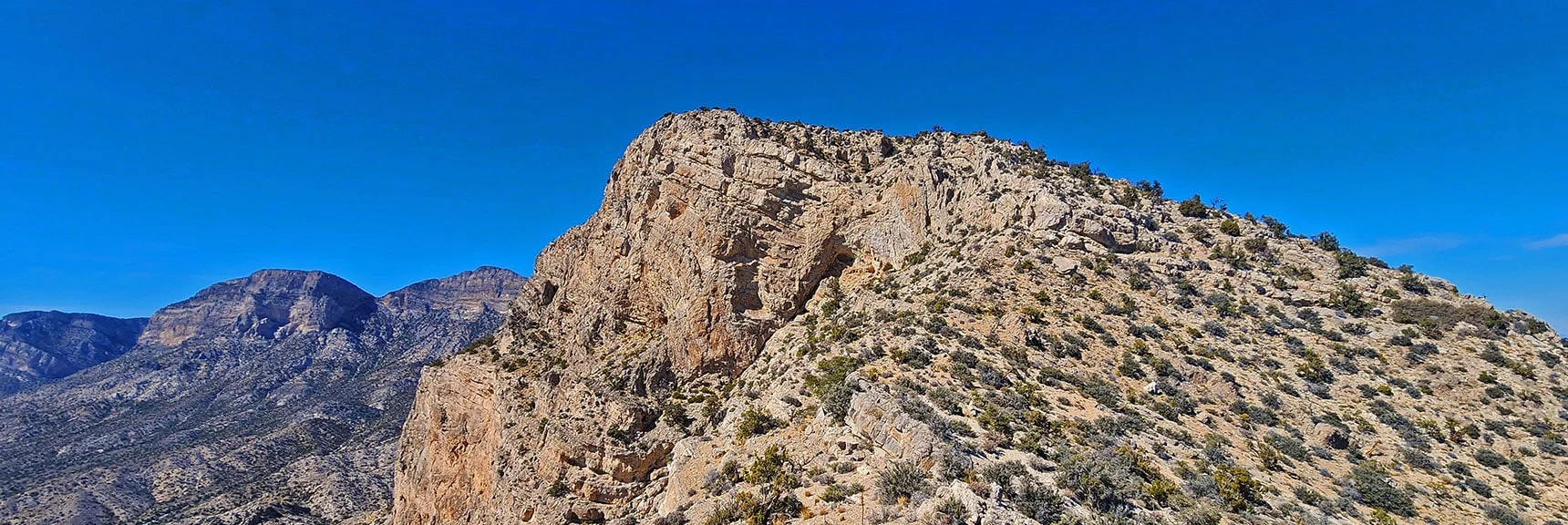 On to NW Summit. Circle Right Then Ascend Slope's Faint Trail to Summit. | Damsel Peak End-To-End | Brownstone Basin, Nevada