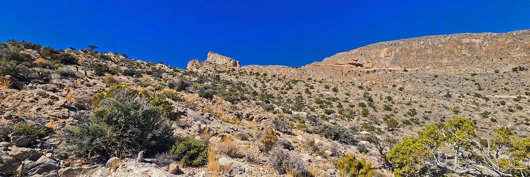 SE Pinnacle Ahead (left). Summit Cliffs to the Right. | Damsel Peak End-To-End | Brownstone Basin, Nevada