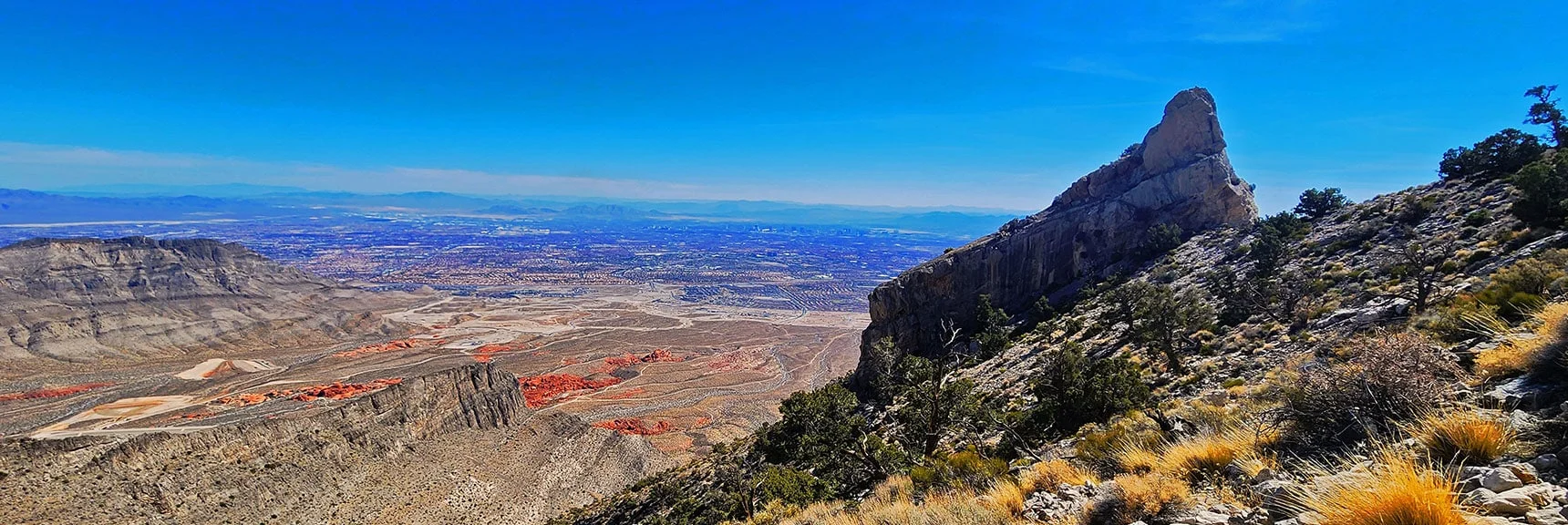 View Back Down to SE Pinnacle and Beyond | Damsel Peak End-To-End | Brownstone Basin, Nevada