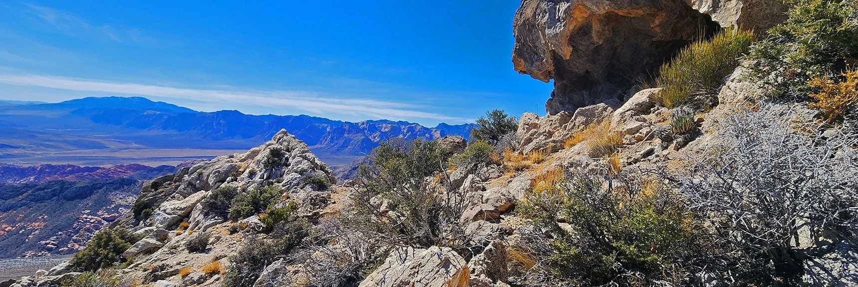 Circle Upper End of SE Cliffs. New Expansive Views Opening. Rainbow Mts. | Damsel Peak End-To-End | Brownstone Basin, Nevada