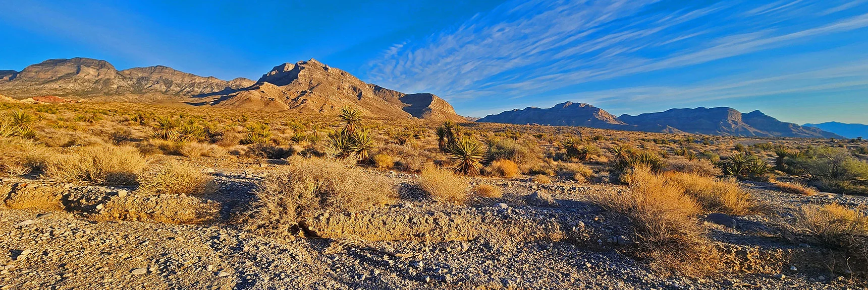 Will Ascend the SE Slope (right), Pass Pinnacle, Continue Across Summits | Damsel Peak End-To-End | Brownstone Basin, Nevada