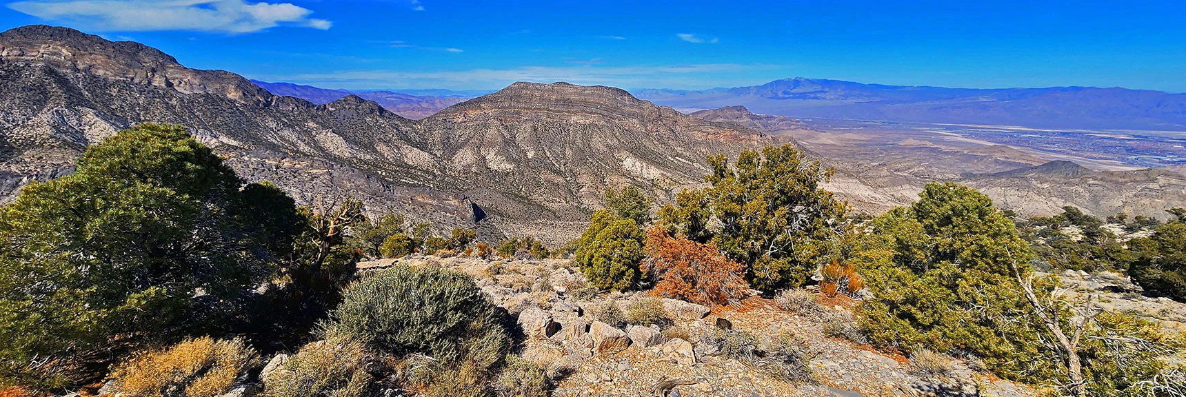 East La Madre Ridgeline, Sheep Range, Vegas Valley from Summit | Damsel Peak End-To-End | Brownstone Basin, Nevada