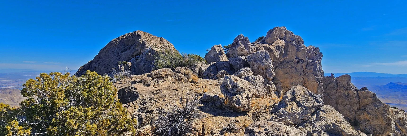 View Back Across Saddle Mid-High Point to SE Summit. | Damsel Peak End-To-End | Brownstone Basin, Nevada