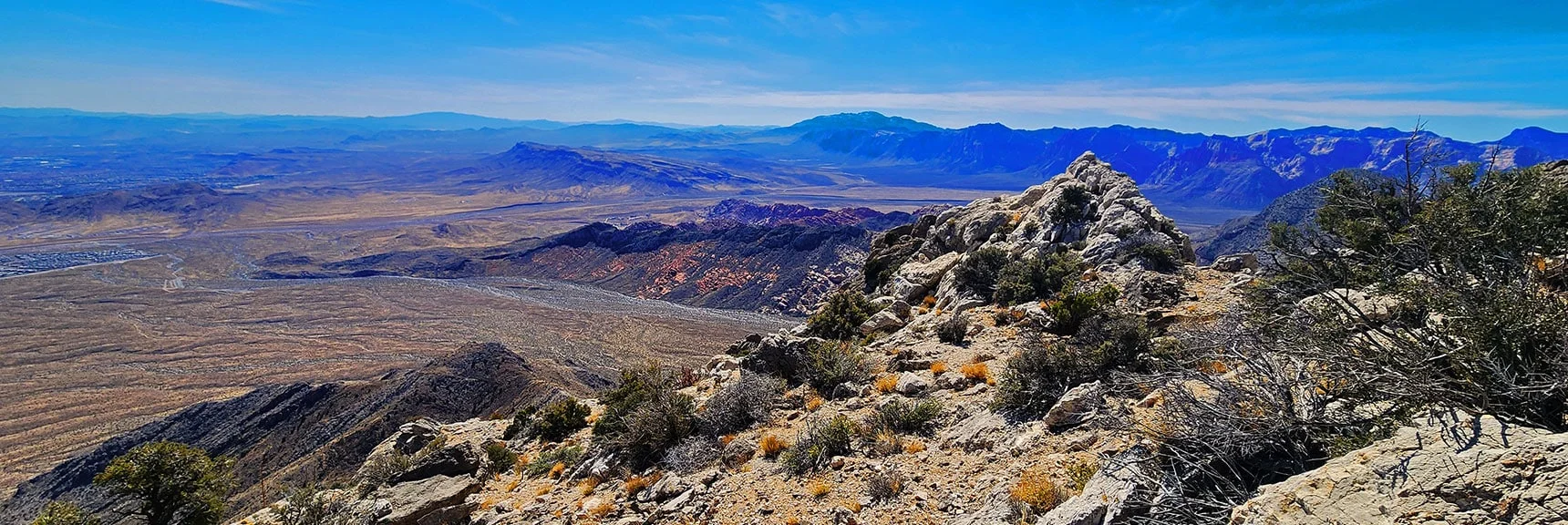 Brownstone Basin, Blue Diamond Hill, Rainbow Mts., Potosi Mt. in View. | Damsel Peak End-To-End | Brownstone Basin, Nevada