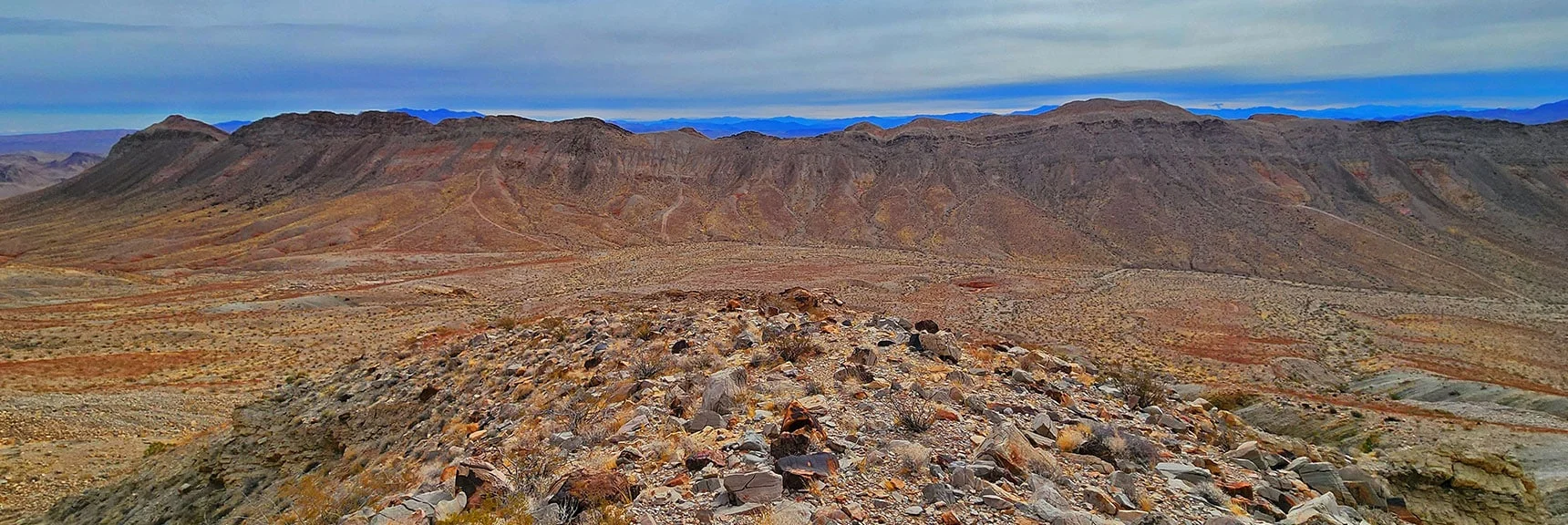 View Across to the Ridgeline East of Frenchman Mt. | Frenchman Mt East Approach Loop | Near Lake Mead National Recreation Area, Nevada