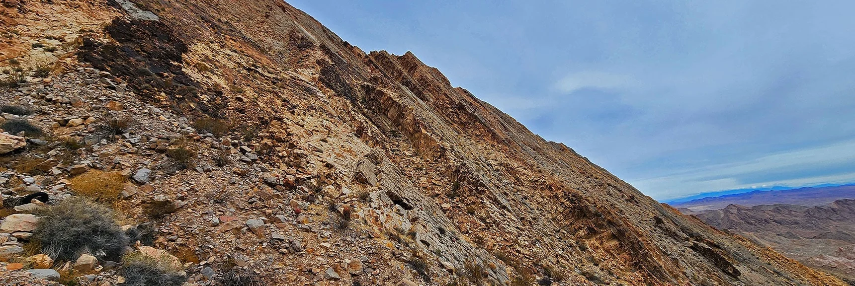 More Layer Angling Along Frenchman Mt. East Slopes | Frenchman Mt East Approach Loop | Near Lake Mead National Recreation Area, Nevada