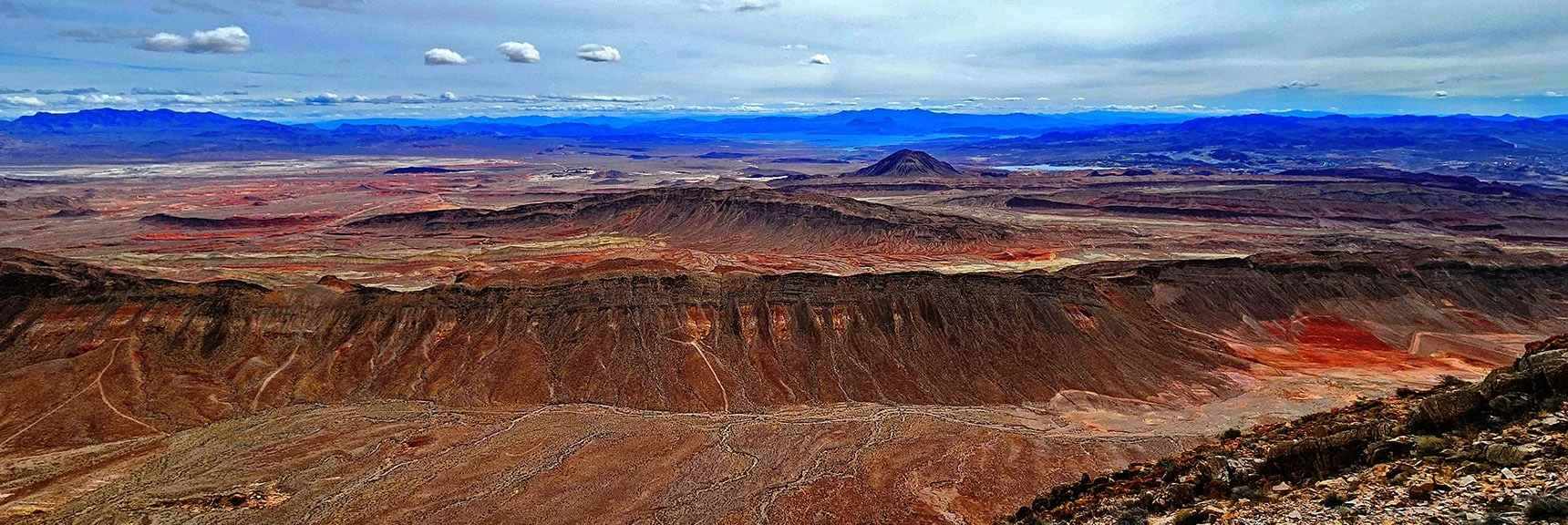 Eastern View Toward Lava Butte and Lake Mead | Frenchman Mt East Approach Loop | Near Lake Mead National Recreation Area, Nevada