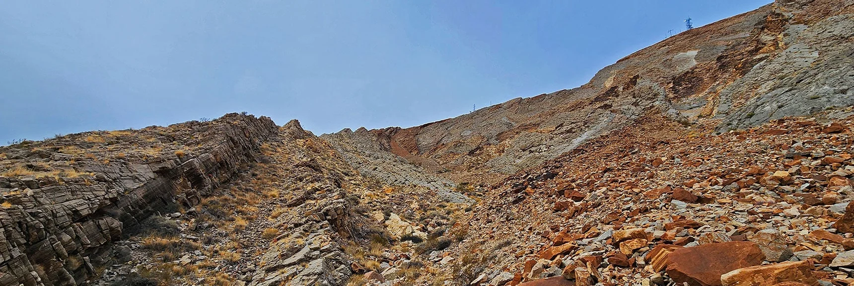 Looking Up the Ascent Slope | Frenchman Mt East Approach Loop | Near Lake Mead National Recreation Area, Nevada