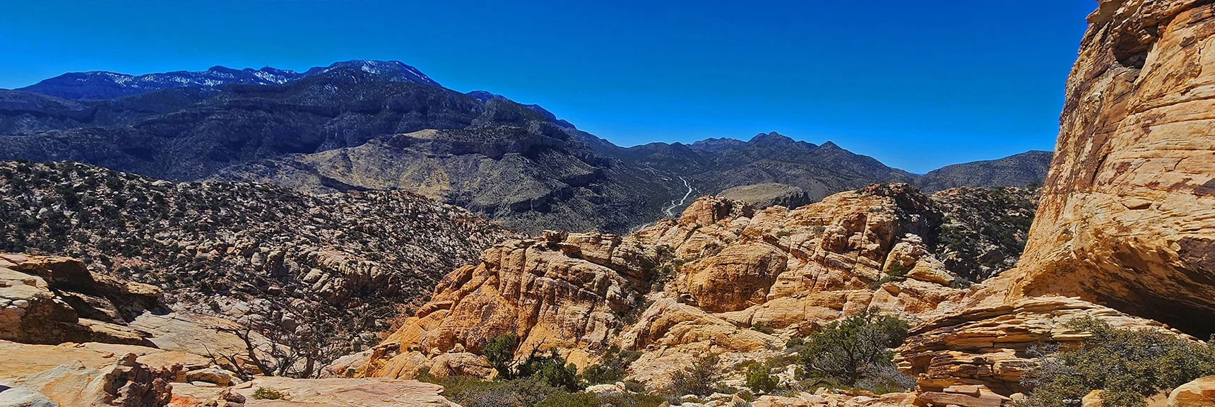 View Back Toward Potosi Mt. | Hollow Rock & South Peaks Loop | Rainbow Mts. Wilderness, Nevada