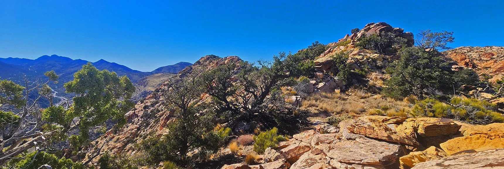 View Back to 4th Ridgeline High Point Just Passed | Hollow Rock & South Peaks Loop | Rainbow Mts. Wilderness, Nevada