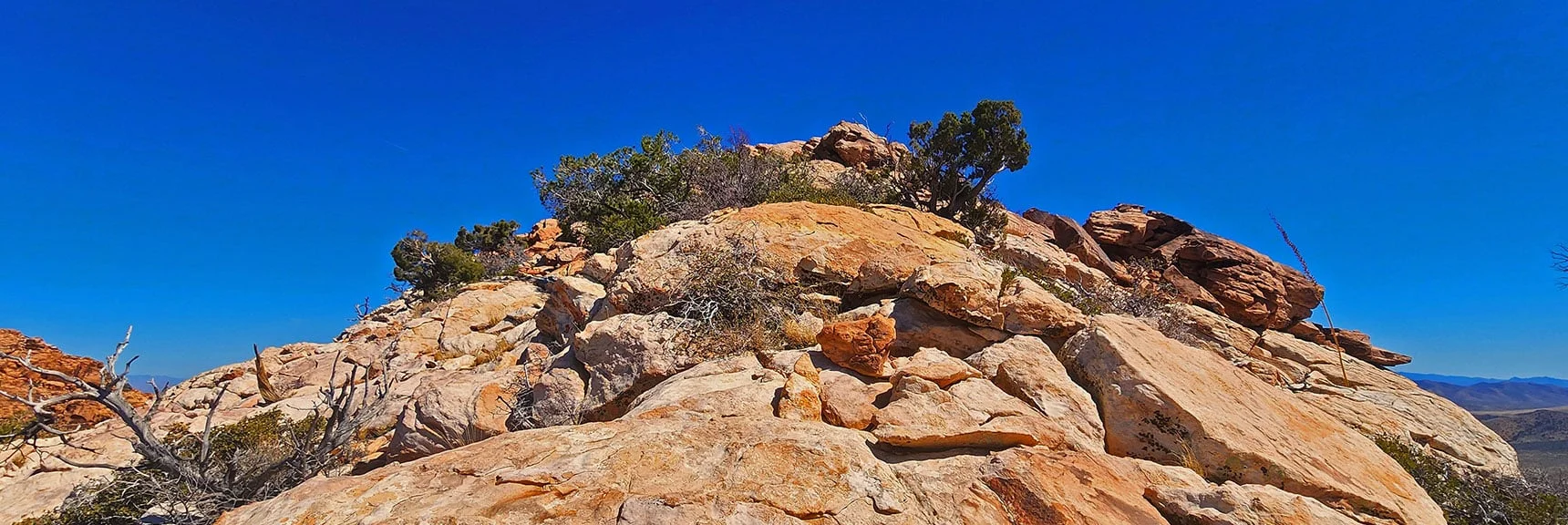 First of a Series of High Points to Navigate Along South Peak's Long Ridgeline | Hollow Rock & South Peaks Loop | Rainbow Mts. Wilderness, Nevada