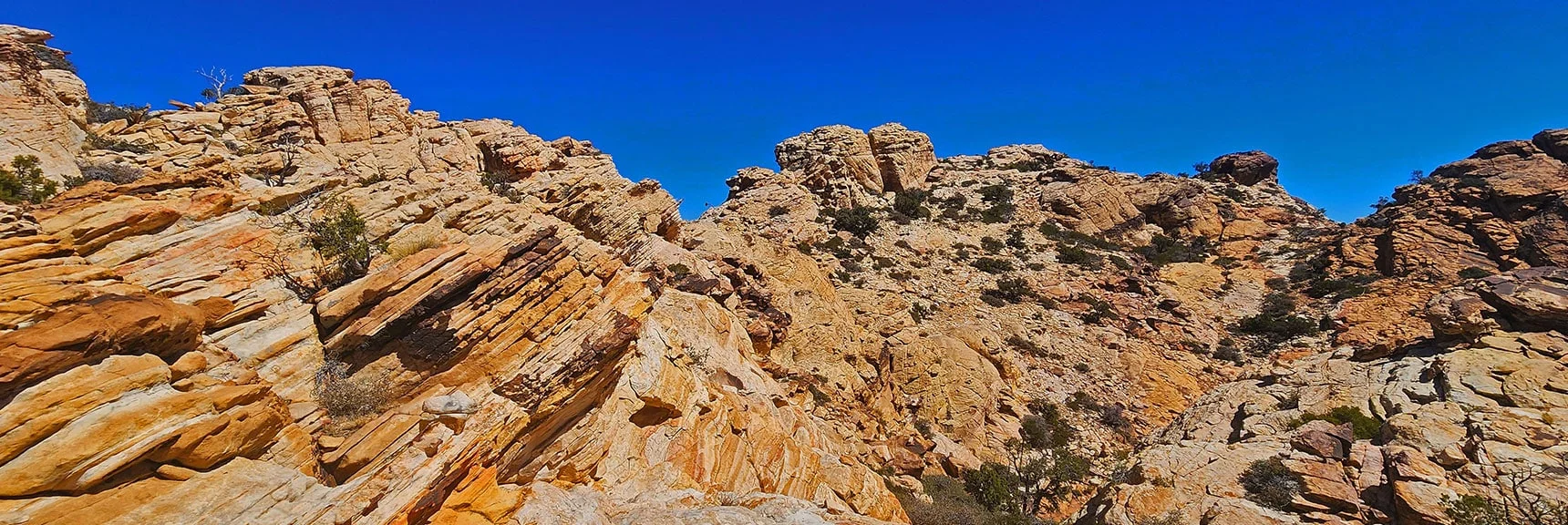 Descend and Cross Next Gully East. Stay High as Possible. | Hollow Rock & South Peaks Loop | Rainbow Mts. Wilderness, Nevada