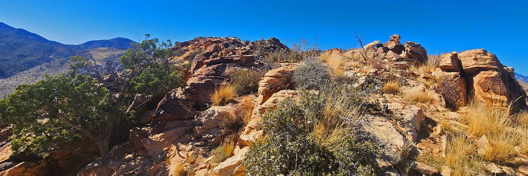 South Peak Summit Cairn | Hollow Rock & South Peaks Loop | Rainbow Mts. Wilderness, Nevada