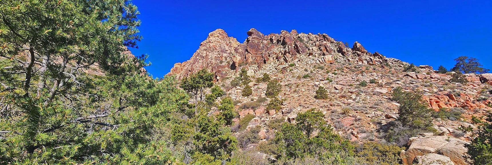 Summit Hollow Rock Peak (right) First | Hollow Rock & South Peaks Loop | Rainbow Mts. Wilderness, Nevada