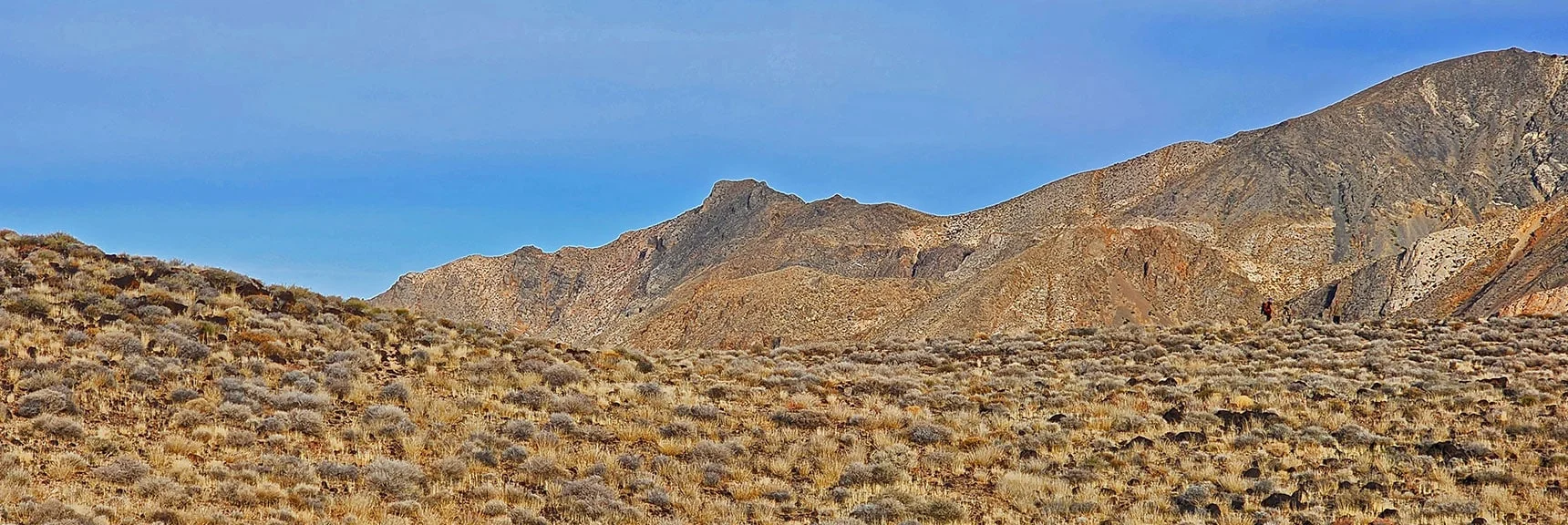 Arrival on the Upper Ridgeline After Weaving Through Ascent Slope Boulders. | CIA Plane Crash in 1952 | Panamint Mountains | Death Valley, CA