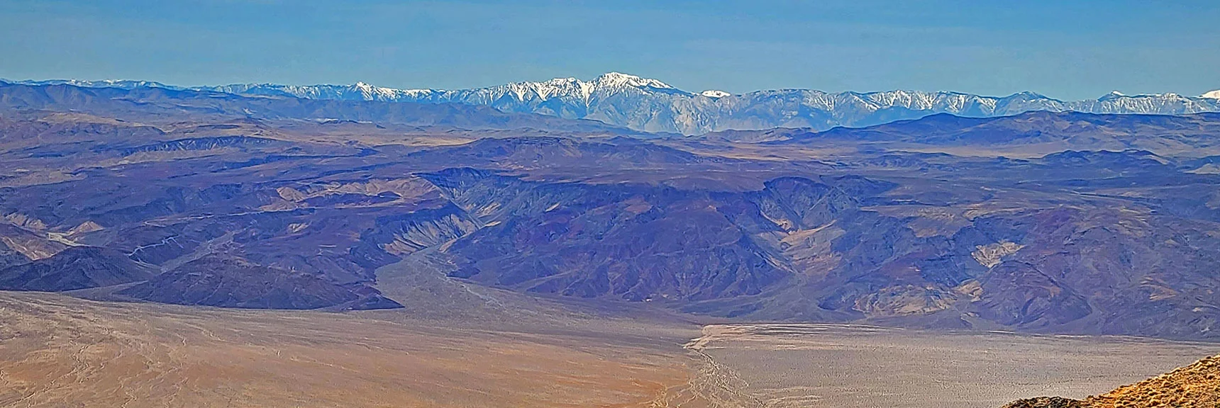View Across Panamint Valley to Sierra Nevada Range. | CIA Plane Crash in 1952 | Panamint Mountains | Death Valley, CA