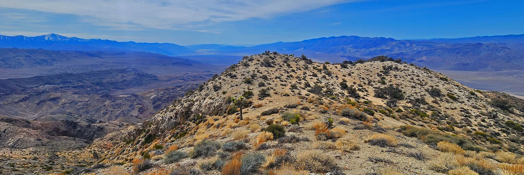 Continue Along Ridgeline. 2nd Descent Slope Gets You To Crash Site. | CIA Plane Crash in 1952 | Panamint Mountains | Death Valley, CA