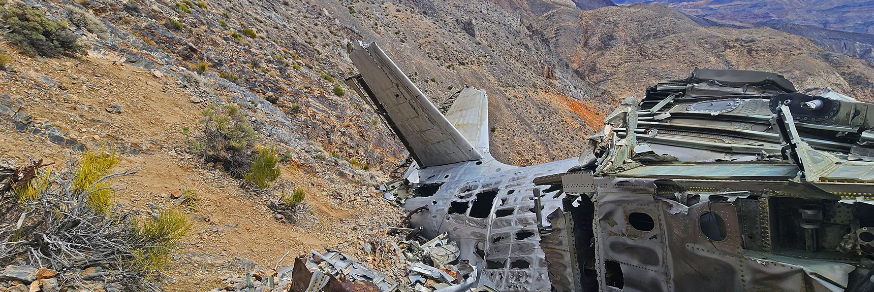 Tail Section. | CIA Plane Crash in 1952 | Panamint Mountains | Death Valley, CA