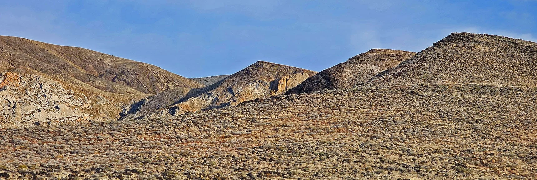 Begin Hill-Studded Upper Ridgeline Crescent Route Skirting Dolomite Canyon. | CIA Plane Crash in 1952 | Panamint Mountains | Death Valley, CA