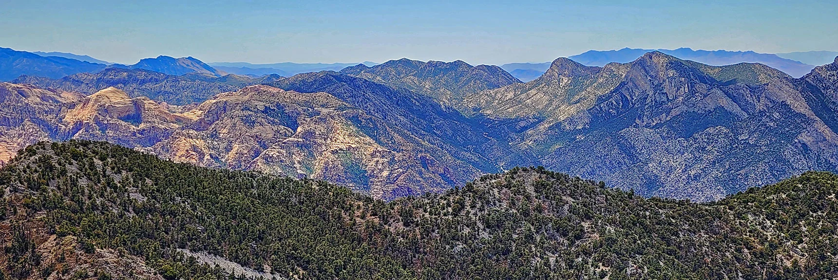 Rainbow Mts. (left); Rocky Gap (middle); Wilson Ridge (right) | El Bastardo Peak | La Madre Mountains Wilderness, Nevada