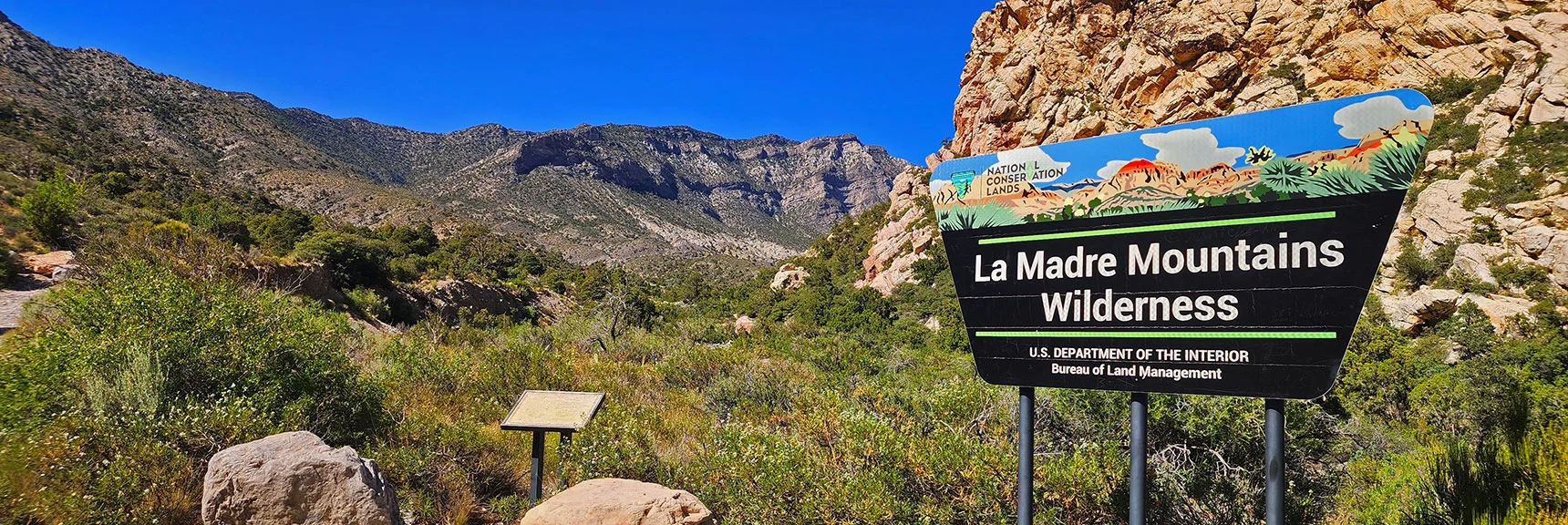 Continue Up Rocky Gap Rd., Then Turn Right at La Madre Wilderness Sign | La Madre Springs West Ridge Loop | La Madre Mountains Wilderness, Nevada