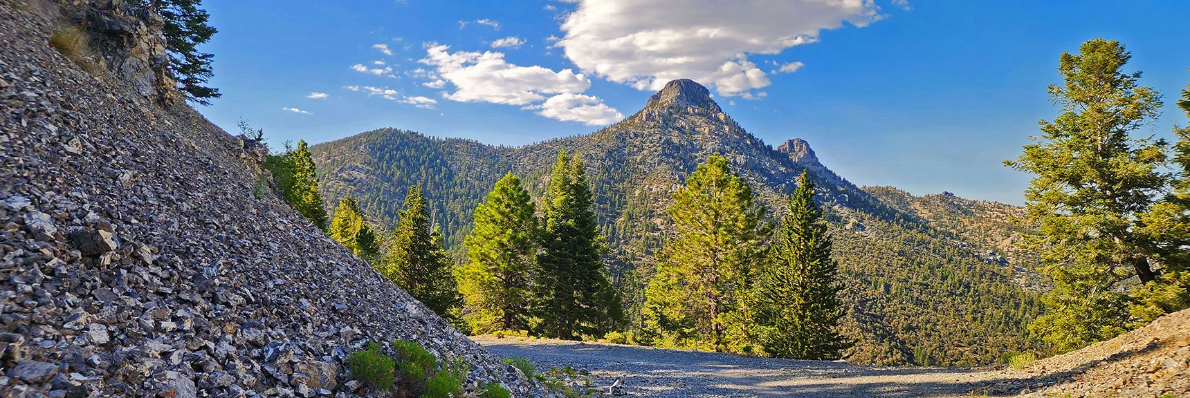 Further Up, Turn Around to See South Sister and North Sister (right). | Amargosa Overlook | Mt. Charleston Wilderness | Spring Mountains, Nevada