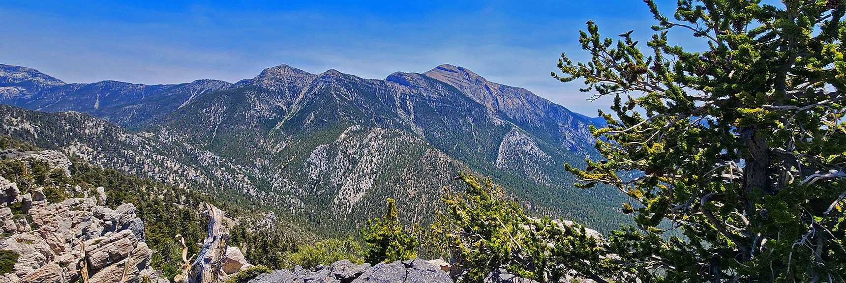 Approaching Amargosa Overlook. A Peninsula Jutting to the Left | Amargosa Overlook | Mt. Charleston Wilderness | Spring Mountains, Nevada
