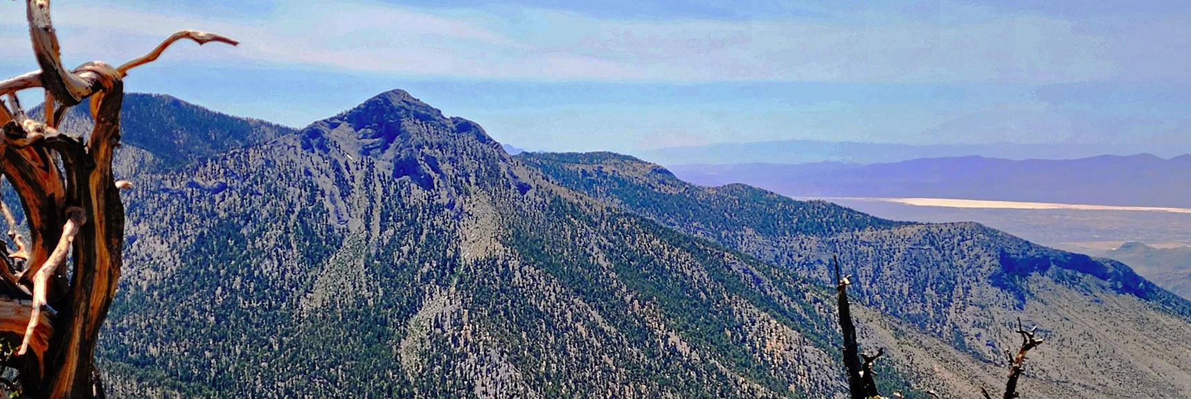 Clinton Peak and Amargosa Valley | Amargosa Overlook | Mt. Charleston Wilderness | Spring Mountains, Nevada