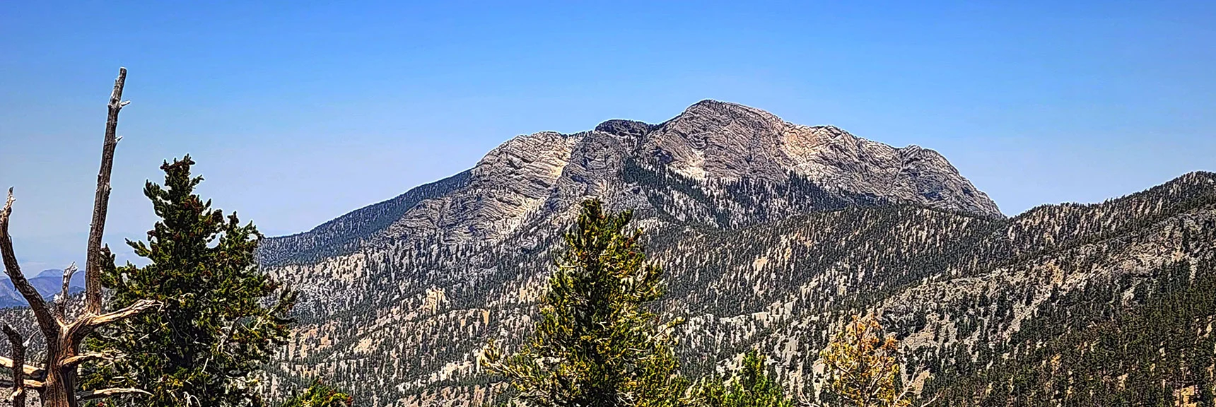Bonanza Trail Skirts Base of McFarland Peak on Way to Bonanza Peak | Amargosa Overlook | Mt. Charleston Wilderness | Spring Mountains, Nevada