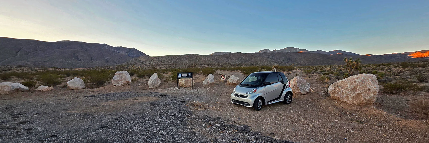 Start Point Parking Area on Kyle Canyon Rd. Just Beyond Horse Ranches | East La Madre Peak | La Madre Mountains Wilderness, Nevada