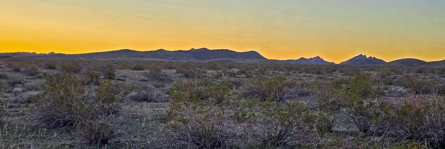 Head for Lonesome Wash Entrance (left of 2nd rocky hill on right) | Lonesome Wash Upper Entrance | Eldorado Wilderness, Nevada
